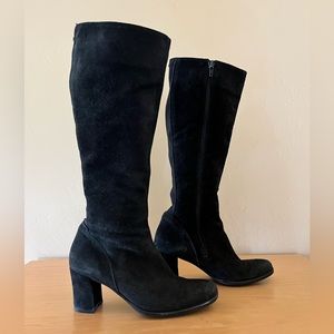vintage Aquatalia by Marvin K. suede heeled boots 7.5